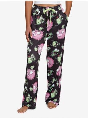 Unisex Invader Zim GIR Pig Pajama Pants XL BNWT